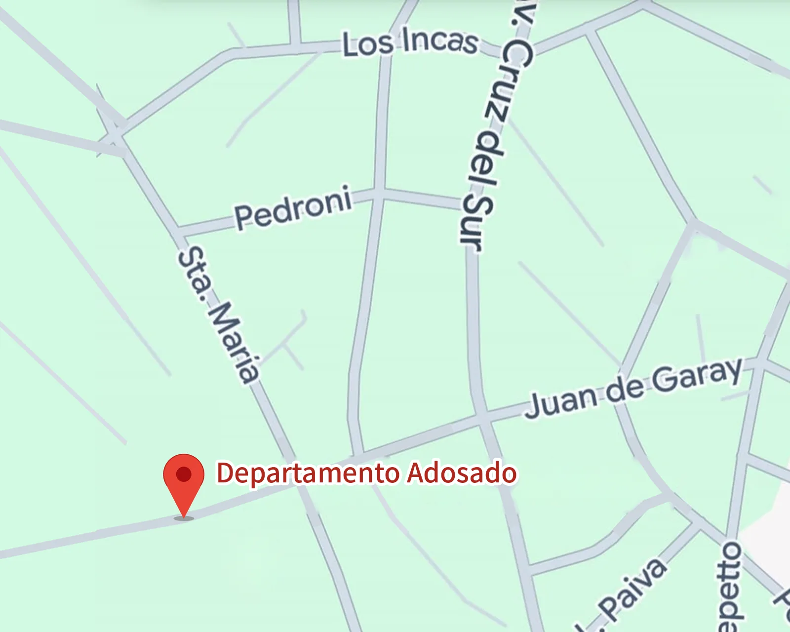 Mapa con la ubicación del Departamento Adosado